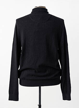 Pull col roulé stretch manches longues noir DAYTONA homme
