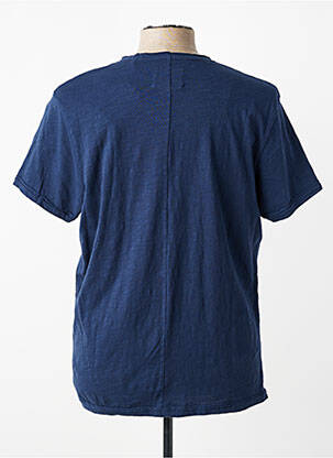 T-shirt coupe cintrée manches courtes bleu DAYTONA homme