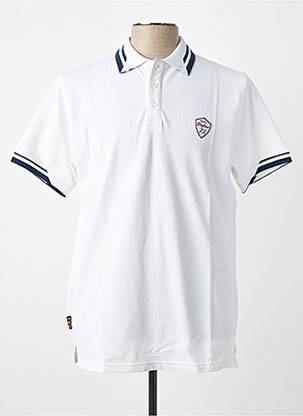 Polo stretch manches courtes blanc DAYTONA homme