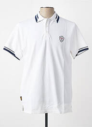 Polo stretch manches courtes blanc DAYTONA homme
