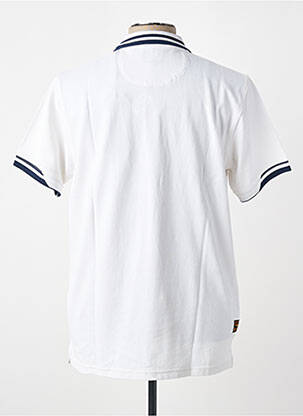 Polo stretch manches courtes blanc DAYTONA homme