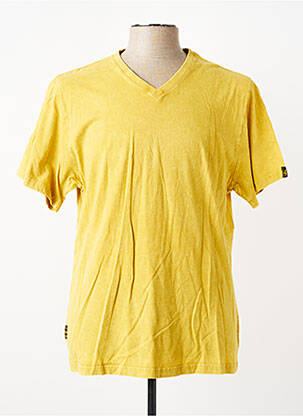 T-shirt stretch manches courtes jaune DAYTONA homme