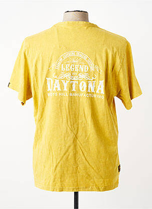 T-shirt stretch manches courtes jaune DAYTONA homme