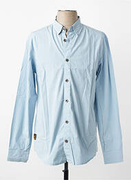 Chemise manches longues coupe cintrée bleu DAYTONA homme