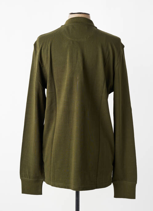 Polo manches longues manches longues vert DAYTONA homme