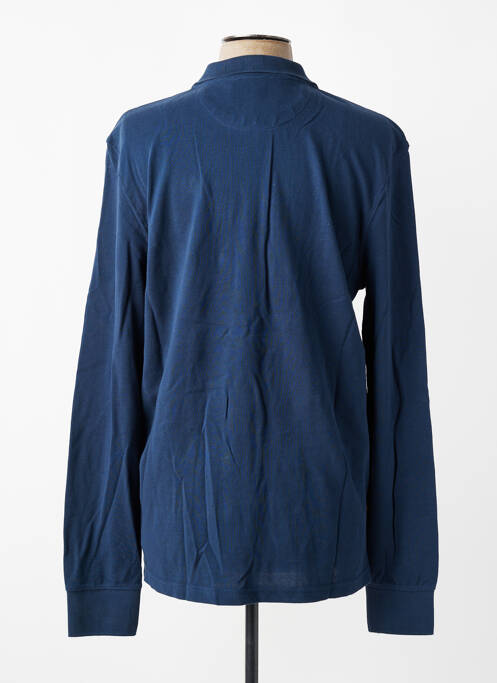 Polo manches longues manches longues bleu DAYTONA homme