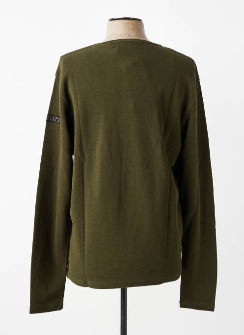 T-shirt broderie manches longues vert DAYTONA homme