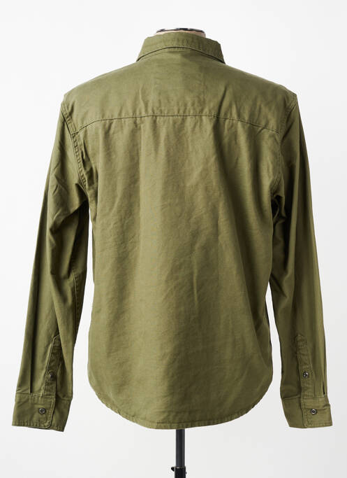 Chemise manches longues coupe cintrée vert DAYTONA homme