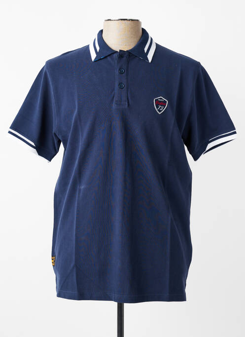 Polo stretch manches courtes bleu DAYTONA homme