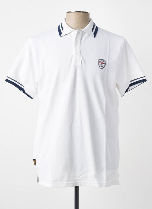 Polo stretch manches courtes blanc DAYTONA homme