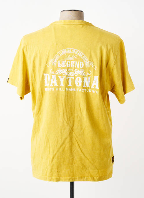 T-shirt stretch manches courtes jaune DAYTONA homme