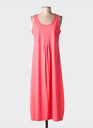 Robe longue sans manche sans manche rose MALOKA femme