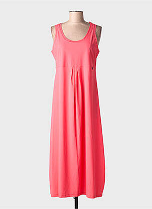 Robe longue sans manche sans manche rose MALOKA femme