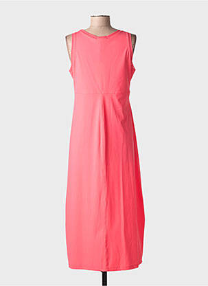 Robe longue sans manche sans manche rose MALOKA femme