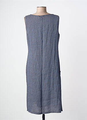 Robe mi-longue sans manche sans manche bleu QUATTRO femme