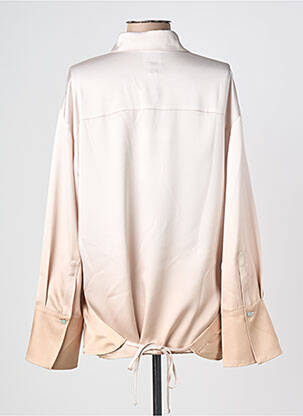 Chemisier manches longues manches longues beige ACCESS FASHION femme