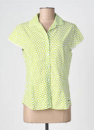 Chemisier manches courtes manches courtes vert AGATHE & LOUISE femme