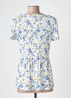Top stretch manches courtes bleu VIE NOCTURNE femme