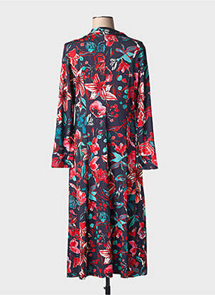 Robe longue manches longues manches longues bleu MALOKA femme