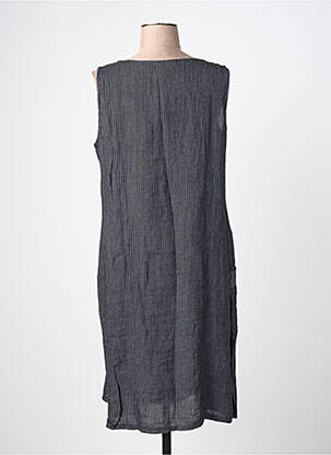 Robe mi-longue sans manche sans manche noir QUATTRO femme