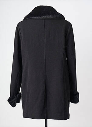 Manteau long coupe cintrée sans capuche noir C.MISSARO femme