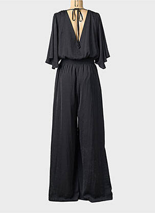Combi-pantalon coupe fluide manches 3/4 noir ACCESS FASHION femme