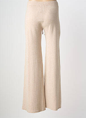 Pantalon flare taille élastique taille normale beige LAUREN VIDAL femme