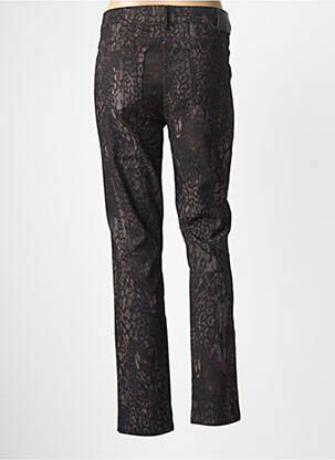 Jeans coupe slim taille normale taille normale noir LAUREN VIDAL femme