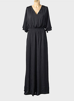 Combi-pantalon coupe fluide manches 3/4 noir ACCESS FASHION femme