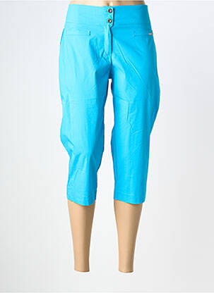 Corsaire stretch taille normale bleu MALOKA femme