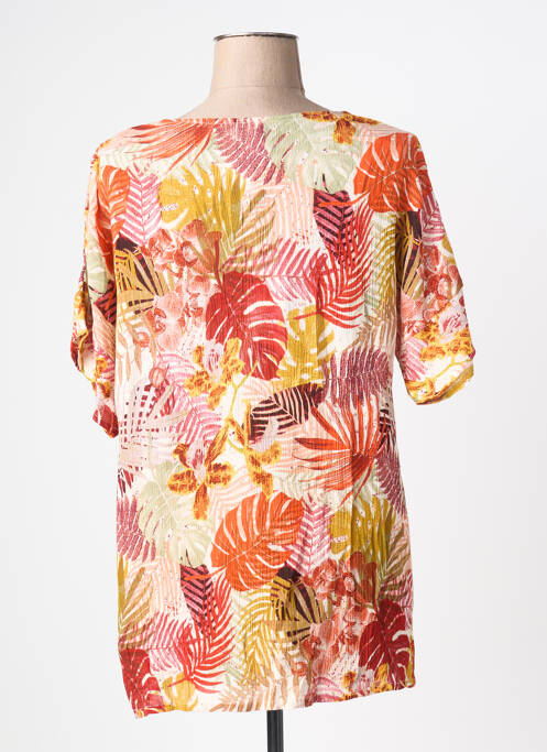 Blouse manches courtes manches courtes rouge L'ATELIER D'ANNA femme