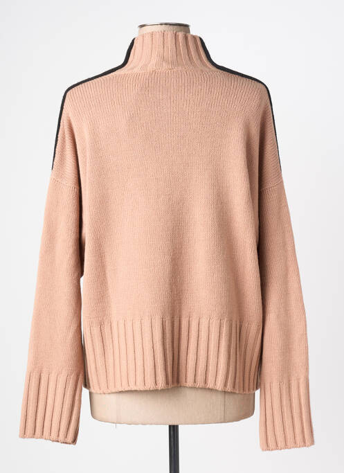 Gilet manches longues resserrée sur le bas beige LES BLONDINETTES femme