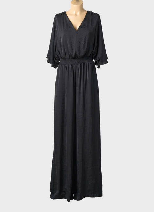 Combi-pantalon coupe fluide manches 3/4 noir ACCESS FASHION femme