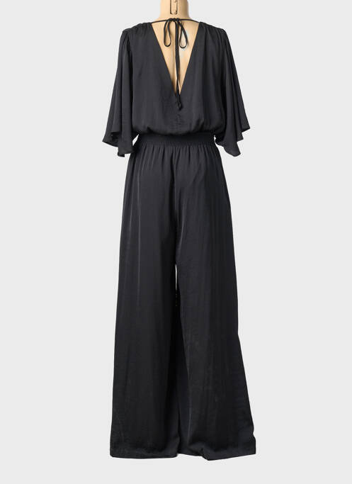 Combi-pantalon coupe fluide manches 3/4 noir ACCESS FASHION femme