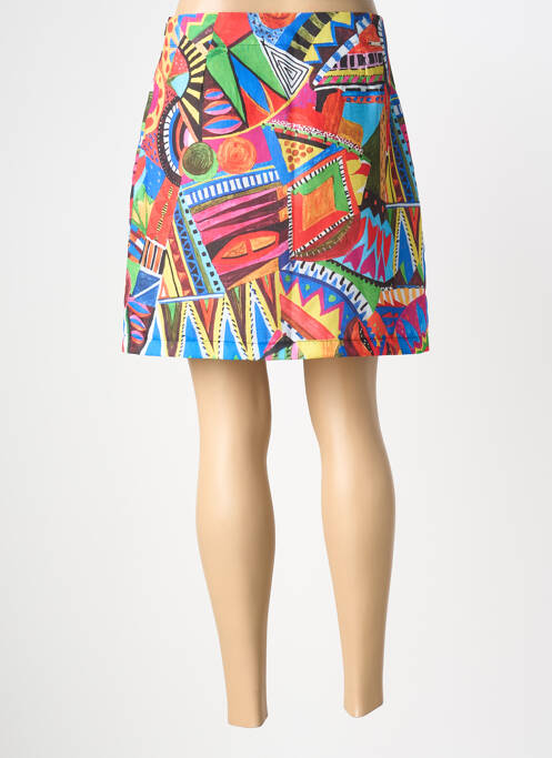 Jupe courte poches orange MALOKA femme