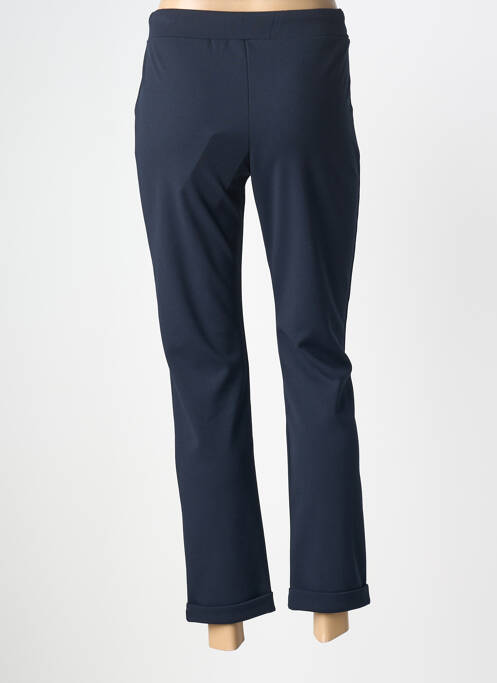 Pantalon 7/8 taille élastique taille normale bleu LA FEE MARABOUTEE femme