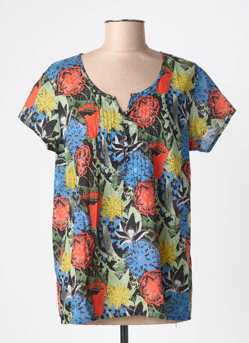 Top manches courtes manches courtes vert AGATHE & LOUISE femme