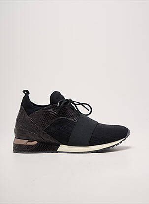 Baskets bout rond talon plat jusqu'à 3cm noir REQINS femme