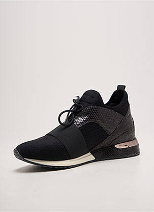 Baskets bout rond talon plat jusqu'à 3cm noir REQINS femme