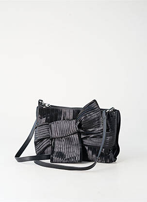 Sac multipoches forme rectangulaire noir KONTESSA femme