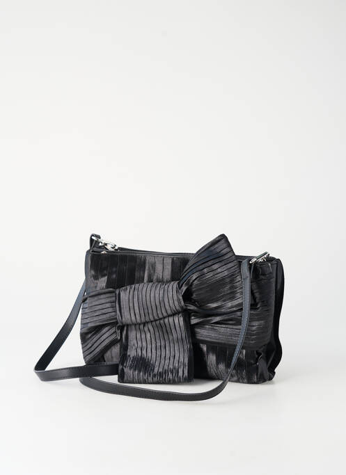 Sac multipoches forme rectangulaire noir KONTESSA femme