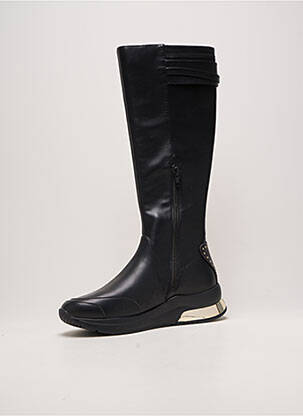 Bottes tissage satiné talon de 4 à 6cm noir LIU JO femme