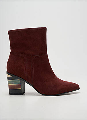 Bottines/boots bout pointu talon de 7 à 9cm violet EMILIE KARSTON femme