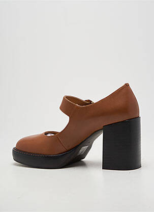 Escarpins fermeture boucle(s) talon de 7 à 9cm marron EMILIE KARSTON femme
