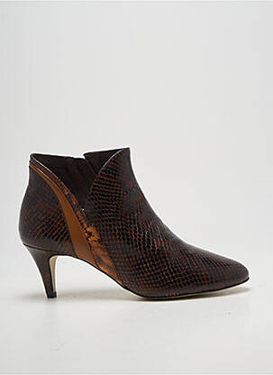 Bottines/boots bout rond talon de 7 à 9cm marron MELLOW YELLOW femme
