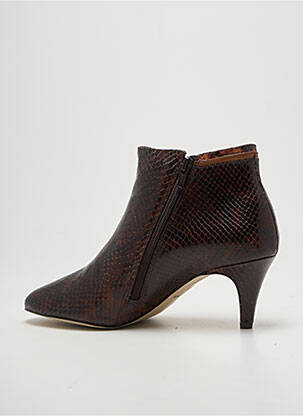 Bottines/boots bout rond talon de 7 à 9cm marron MELLOW YELLOW femme