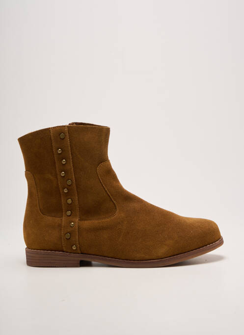 Bottines/boots talon bas talon plat jusqu'à 3cm marron EMILIE KARSTON femme