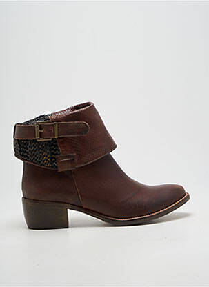 Bottines/boots bout pointu talon de 4 à 6cm marron KARSTON femme