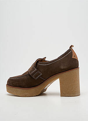 Mocassins type de semelle amortissante talon de 7 à 9cm marron ROSEMETAL femme