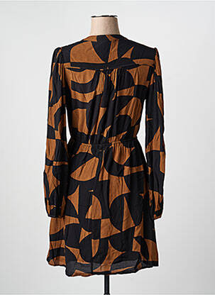 Robe courte manches longues manches longues marron GRACE & MILA femme